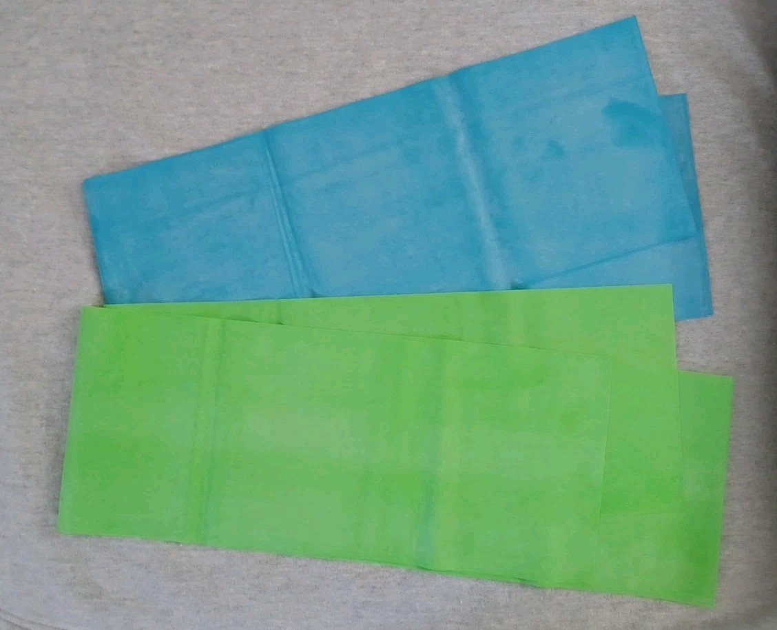 RESIST-A-BAND Set. 2 Green Medium and 2 Blue Heavy Resistance . Each 5 Ft Long
