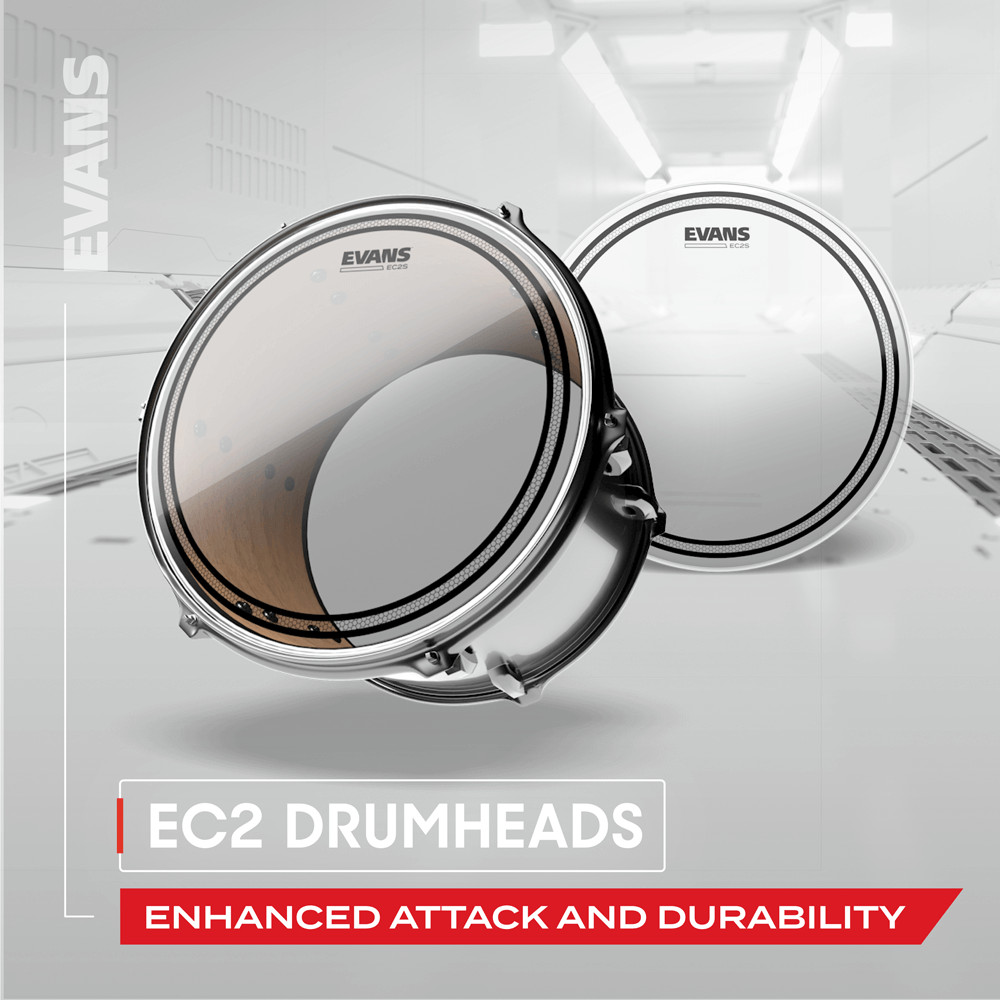 Evans EC2 Clear Drum Head, 6 Inch