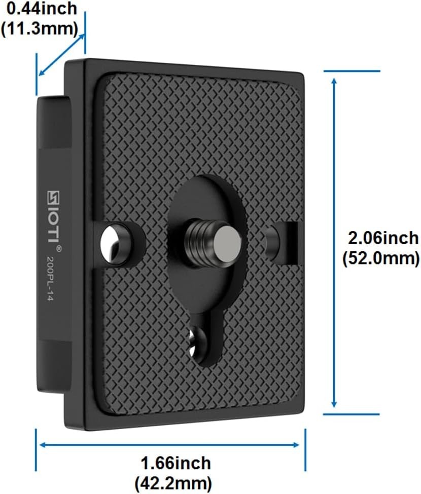 200PL-14 Quick Release Plate for Manfr0tt0 Tripods - 4 Pack, RC2 Compatibility