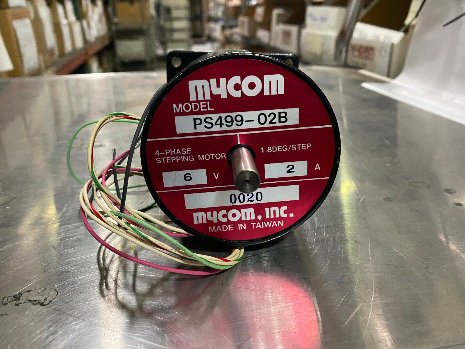 Mycom PS499-02B 6V 2A 4-Phase 1.8Deg/Step Stepping Motor - Stepper