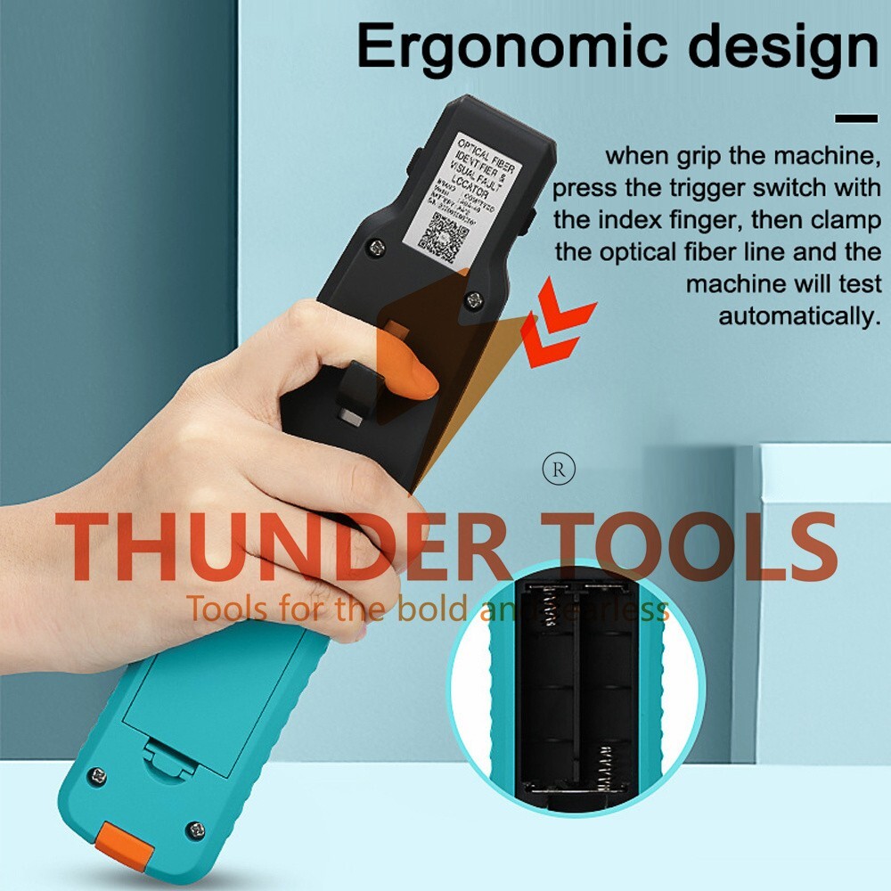 Thunder Tools 10mw Red Light Source Fiber Optic Identifier 270Hz 1KHz 2KHz