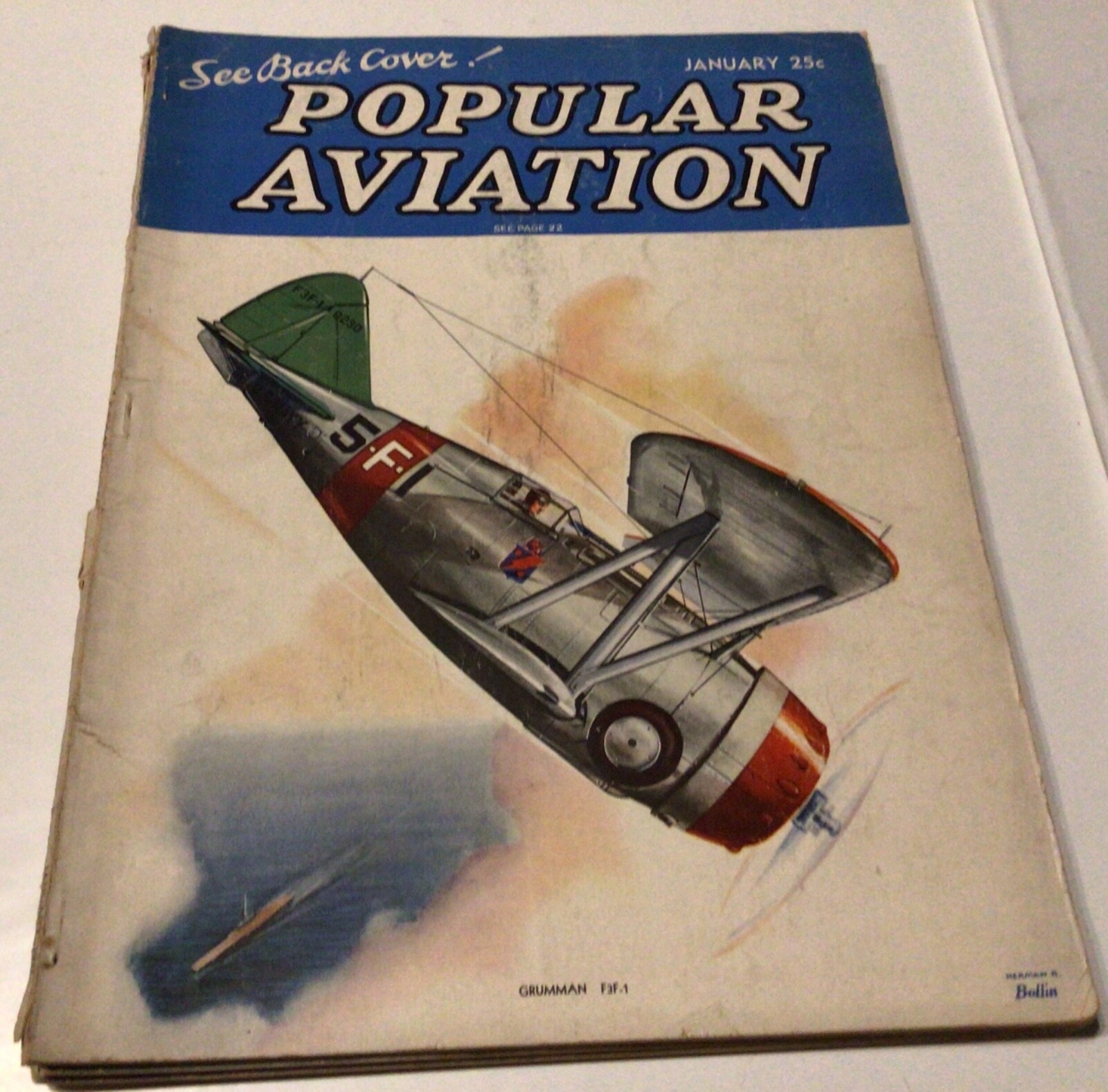 Popular Aviation Magazine Lot 1937 - 1939 Vivid Colors 8 Issues