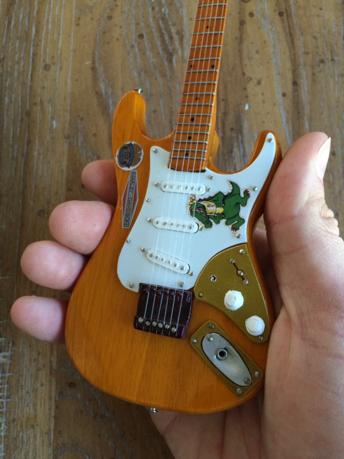 Jerry Garcia Alligator Guitar Grateful Dead Collectible Mini Guitar