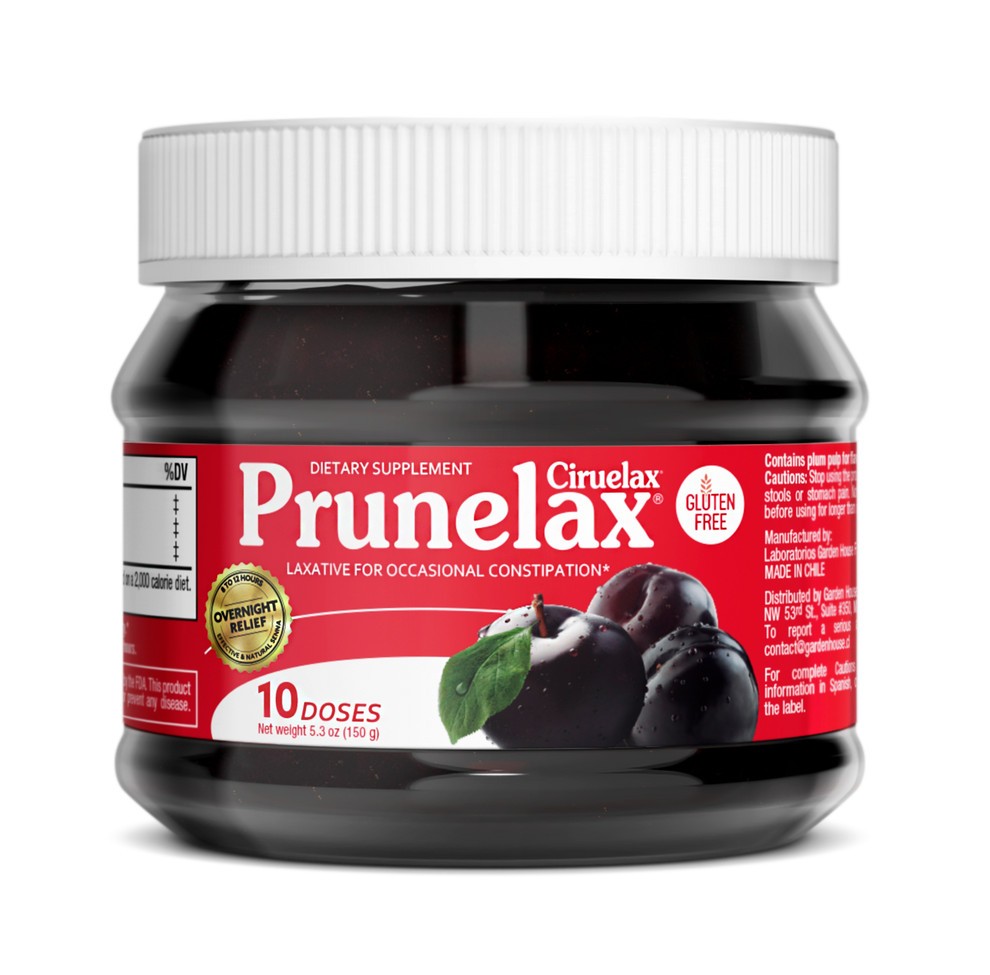 Prunelax Ciruelax Natural Laxative Dried Plum & Senna Supplement 5.3 Oz 10 Doses