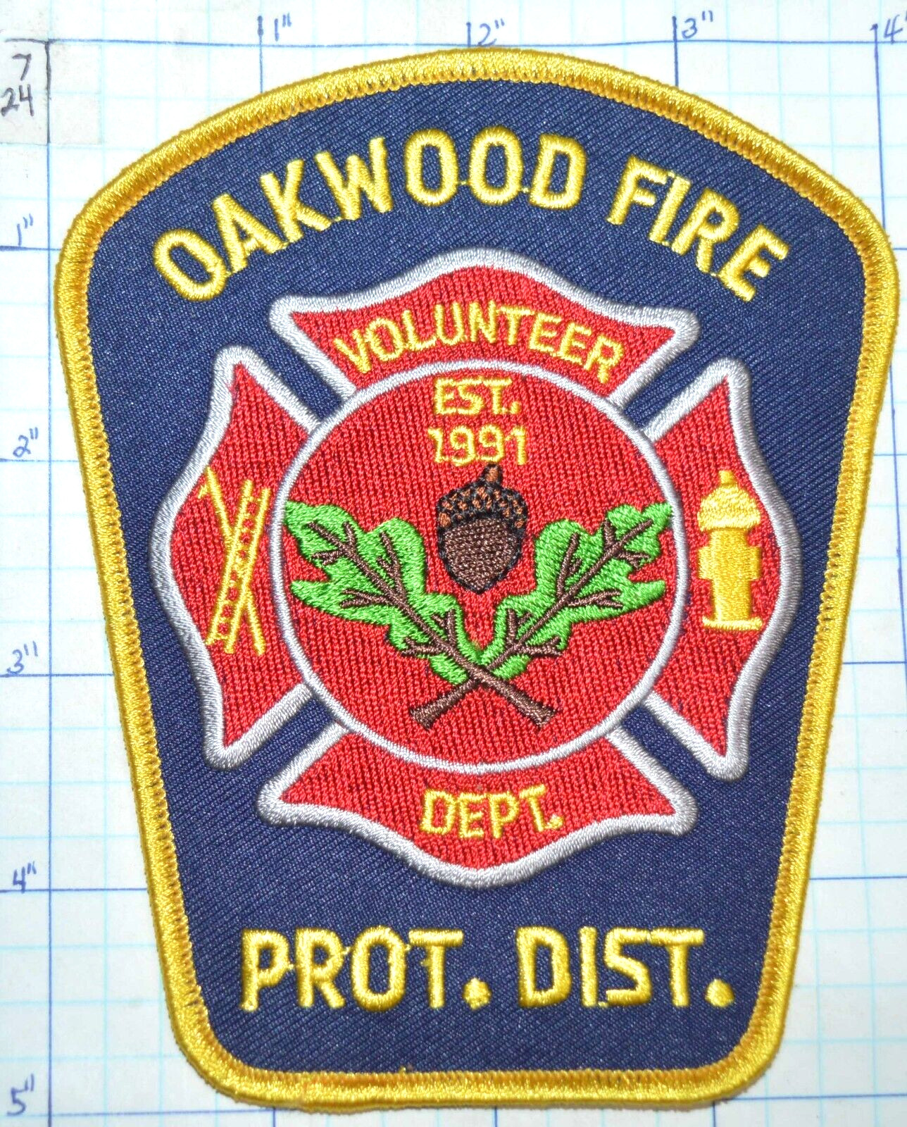 ILLINOIS, OAKWOOD VOL FIRE PROTECTION DISTRICT PATCH
