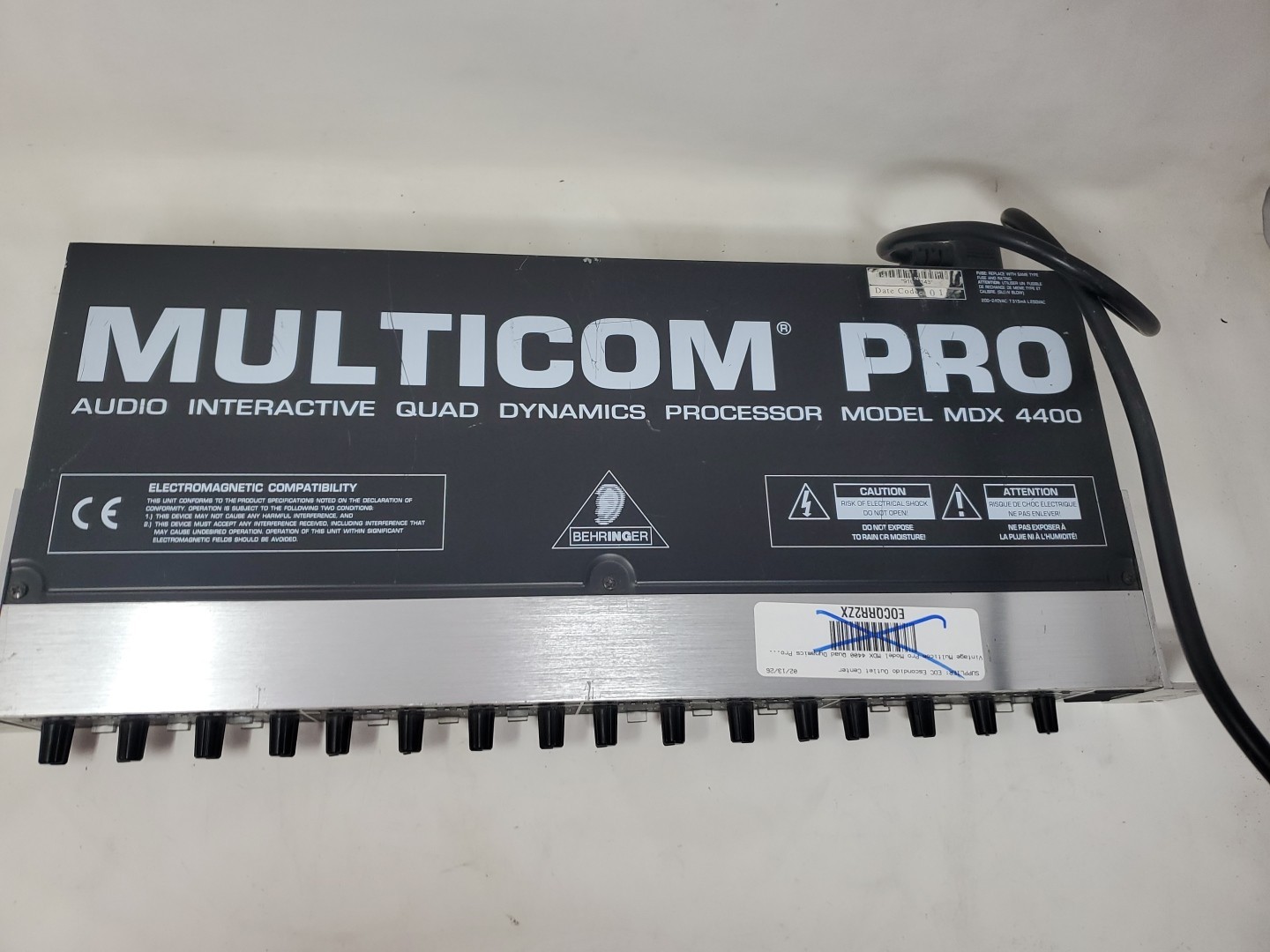 Behringer MDX4400 Multicom Pro Audio Quad Dynamics Processor