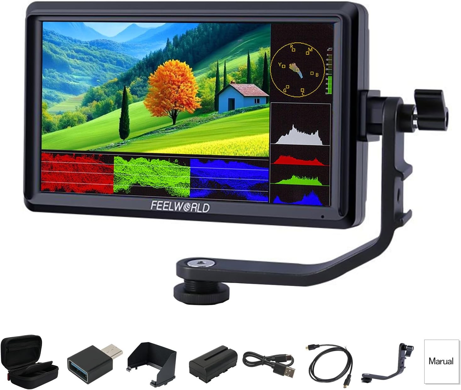 FEELWORLD S55 V3 6 Inch Camera DSLR Field Video Monitor 4K HDMI 3D-LUT 1080P