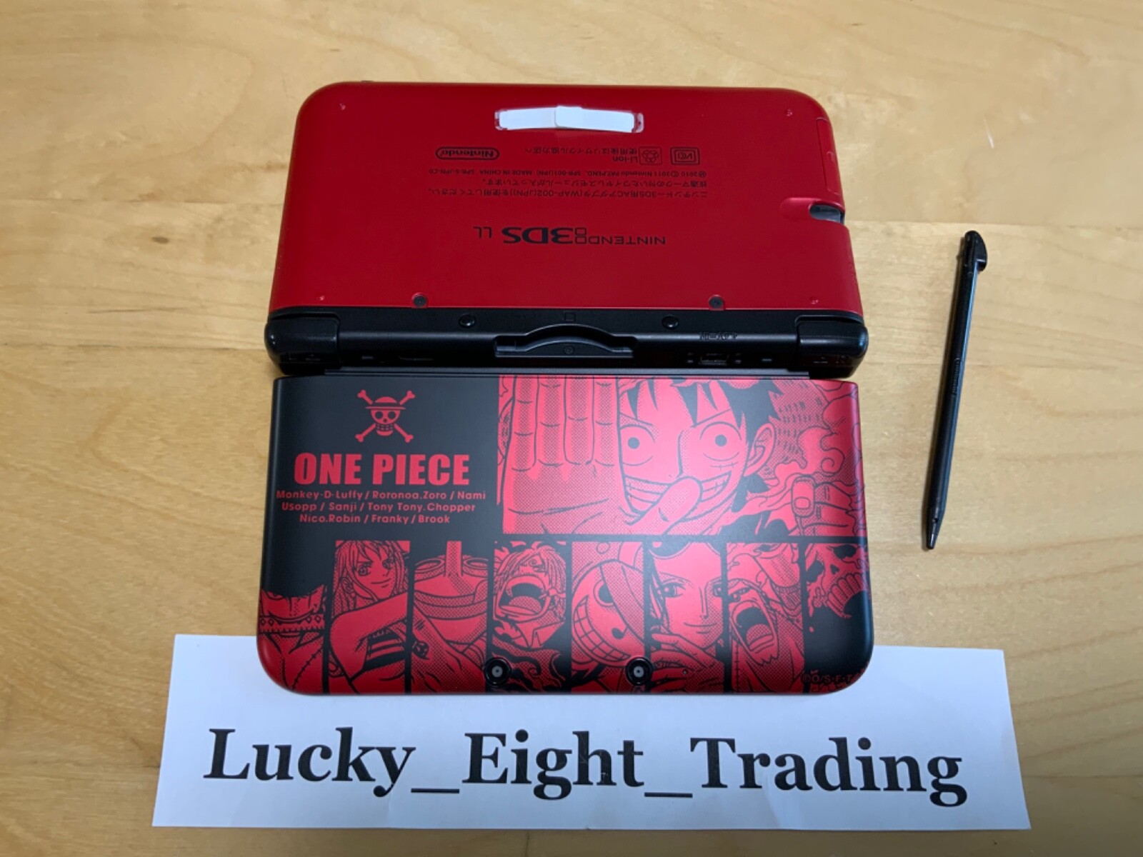 Nintendo 3DS XL LL One Piece R Luffy Red ver Console Charger Japanese ver [CC]