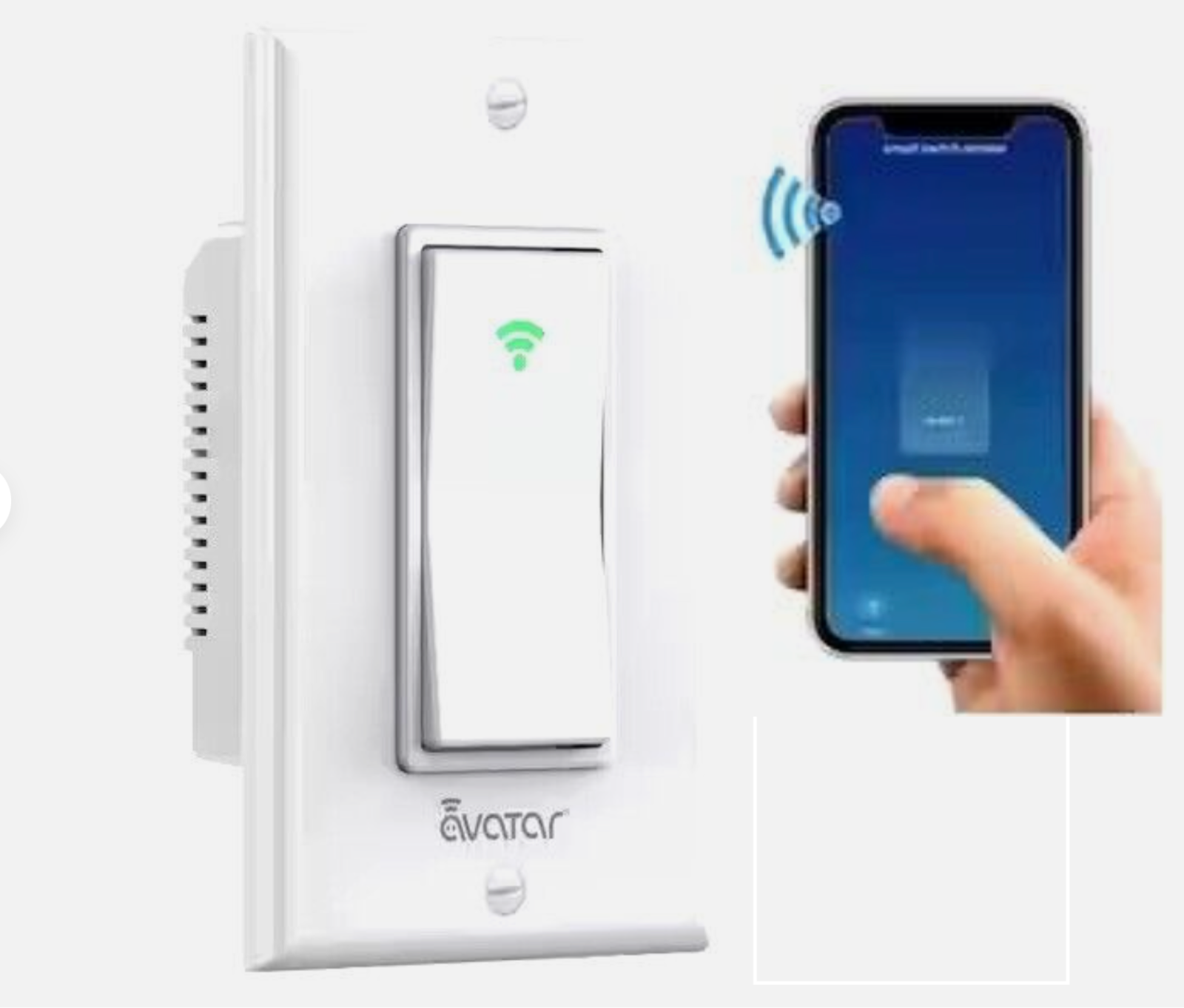 Smart WIFI In-Wall Switch For Alexa Google Home APP, With A Remote Controller