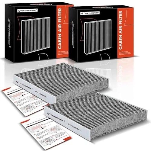2-PC Cabin Air Filter with Activated Carbon Compatible with Infiniti, Nissan