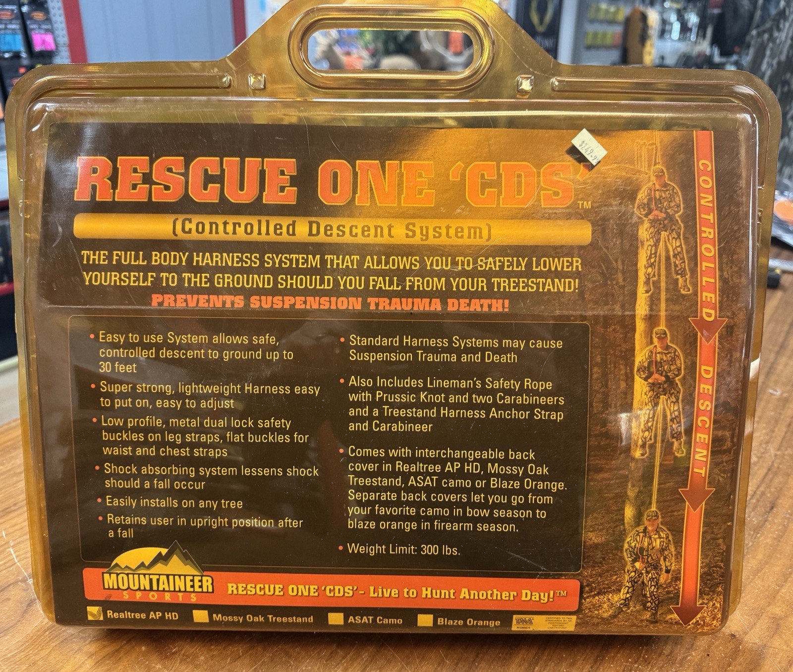 Rescue One CDS Controlled Decent System) Treestand Slow Fall Safety Device