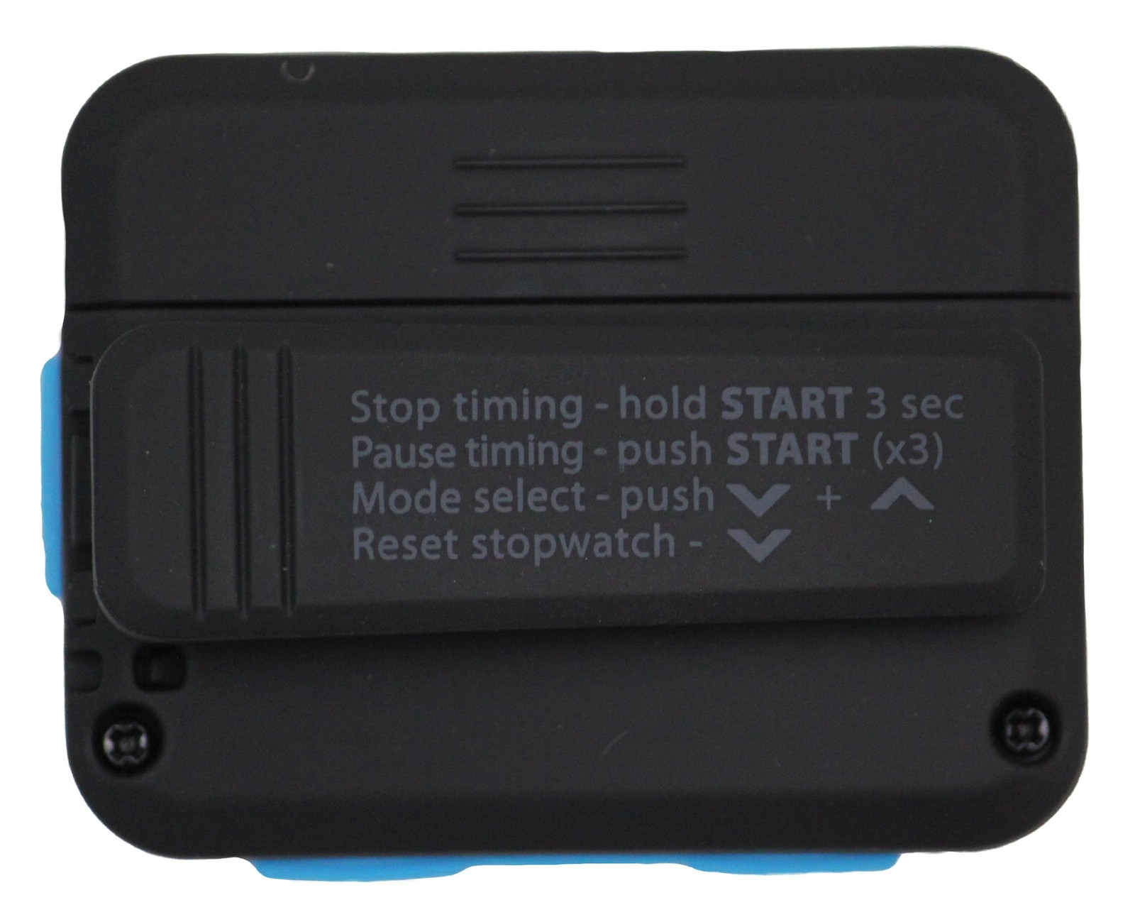 Interval Timer Stopwatch Gym Training Timer Clip Black Blue SOFTCOAT