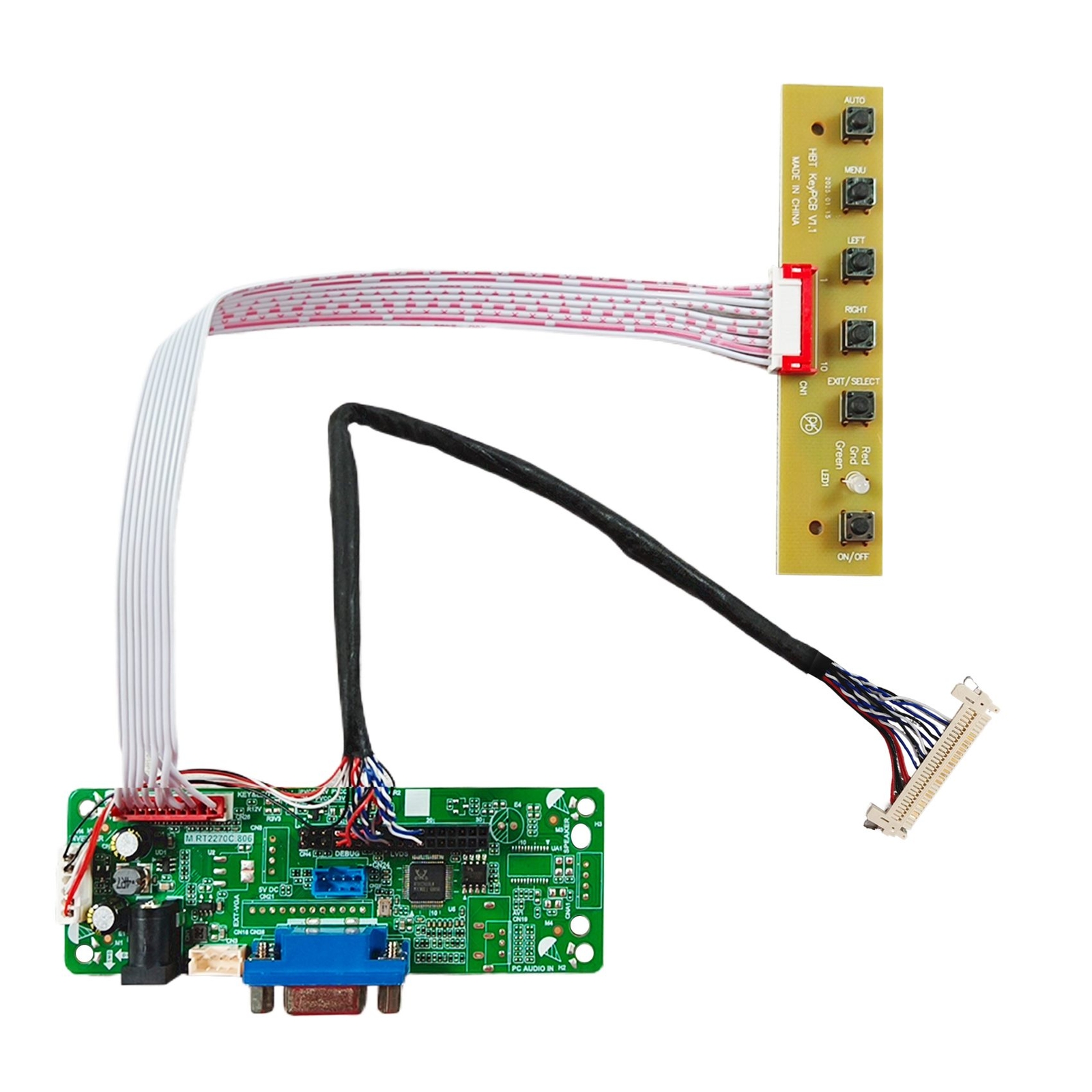VGA LCD Controller Board For 11inch 800x480 LQ110Y1LG12 LCD Screen
