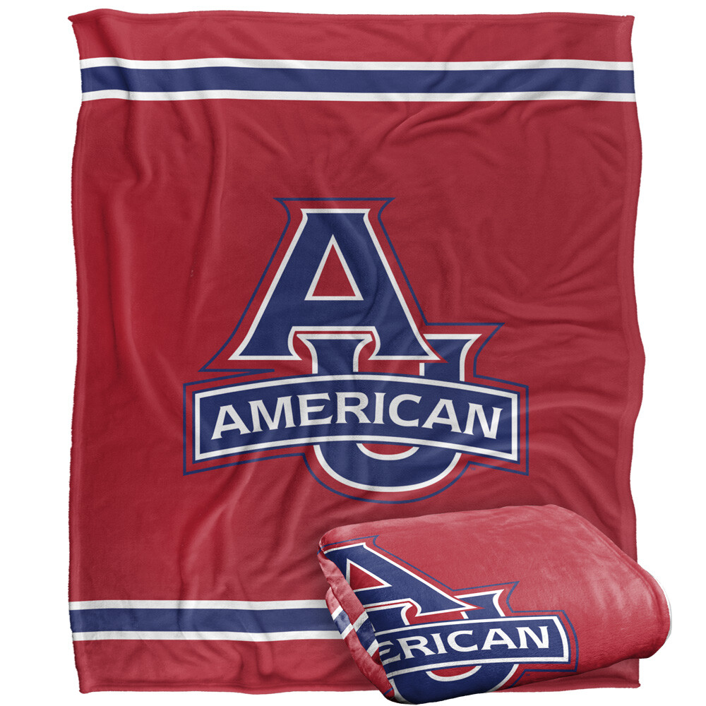 American University Primary Logo Silky Touch Super Soft Throw Blanket
