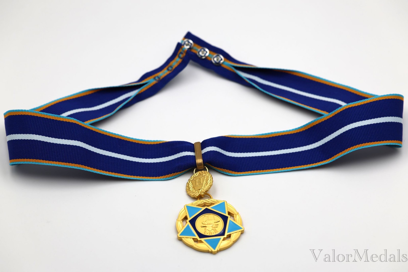 USA 9/11 Heroes Medal of Valor Neck Order – 911 Award Badge Ribbon 1:1 Replica