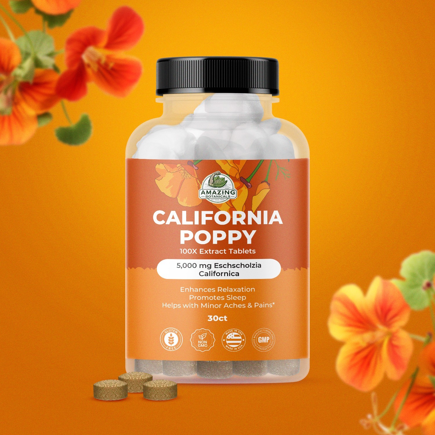 California Poppy Extract Tablets