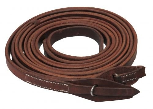 Showman 8' x 3/4" Oiled Harness Leather Split Reins