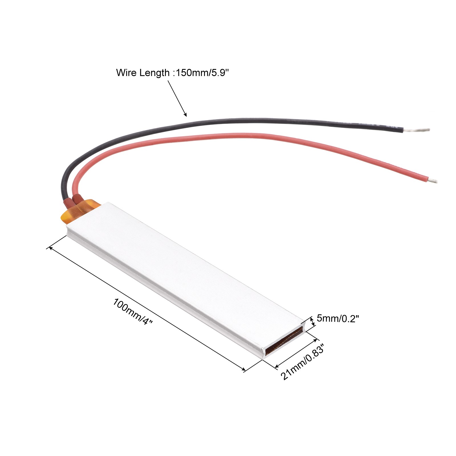 PTC Heating Element 12V 18W-125W 200C Consistent Ceramic Thermostatic