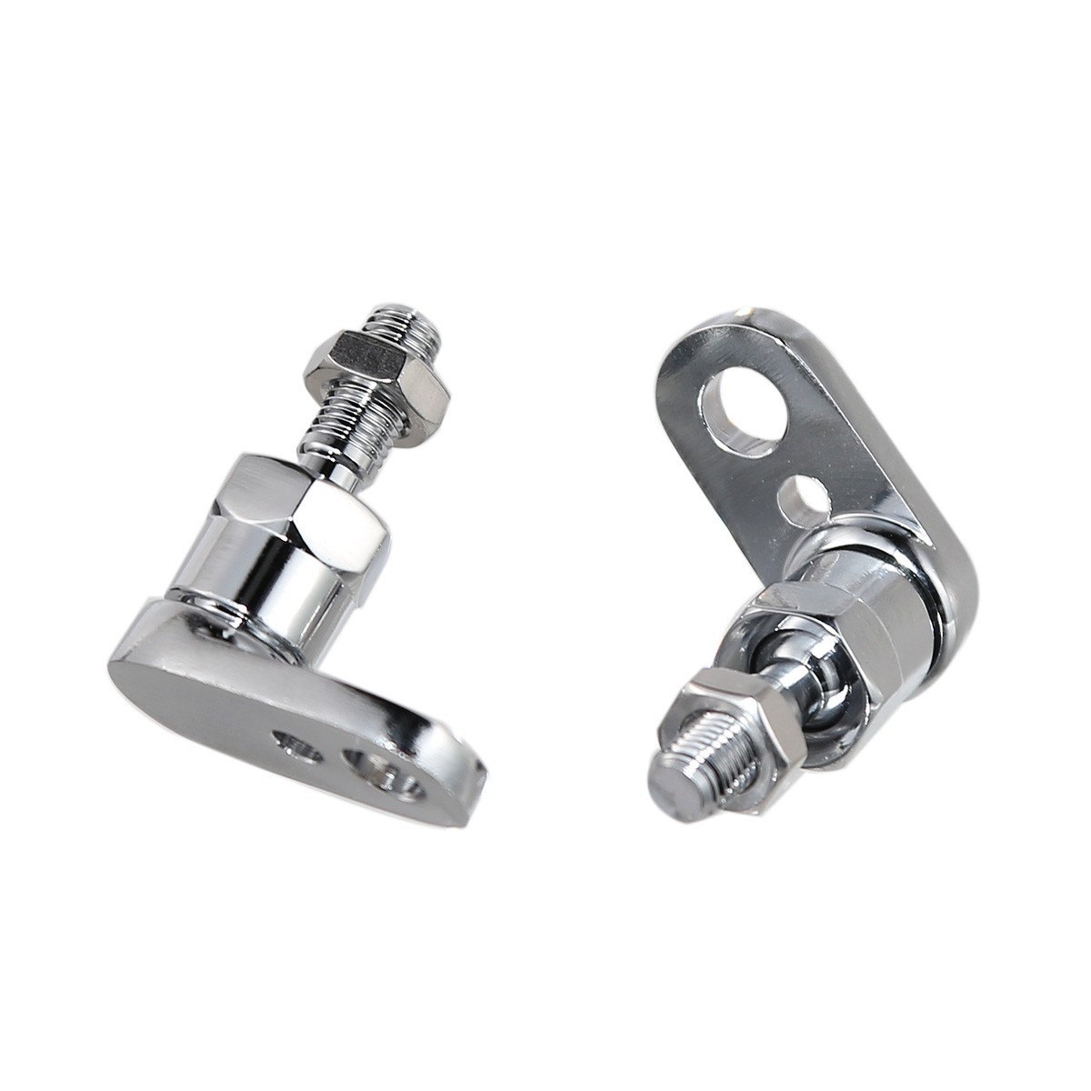 Chrome Turn Signal Relocation Bracket Swivel Kit For Harley Breakout Fatboy Dyna