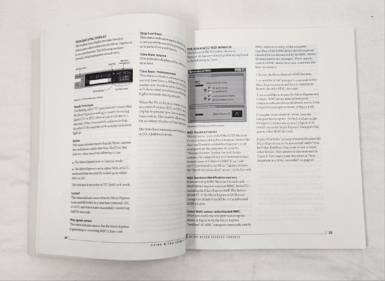 MOTU Micro Express 6-Port MIDI Interface / Patchbay User's Guide / Manual