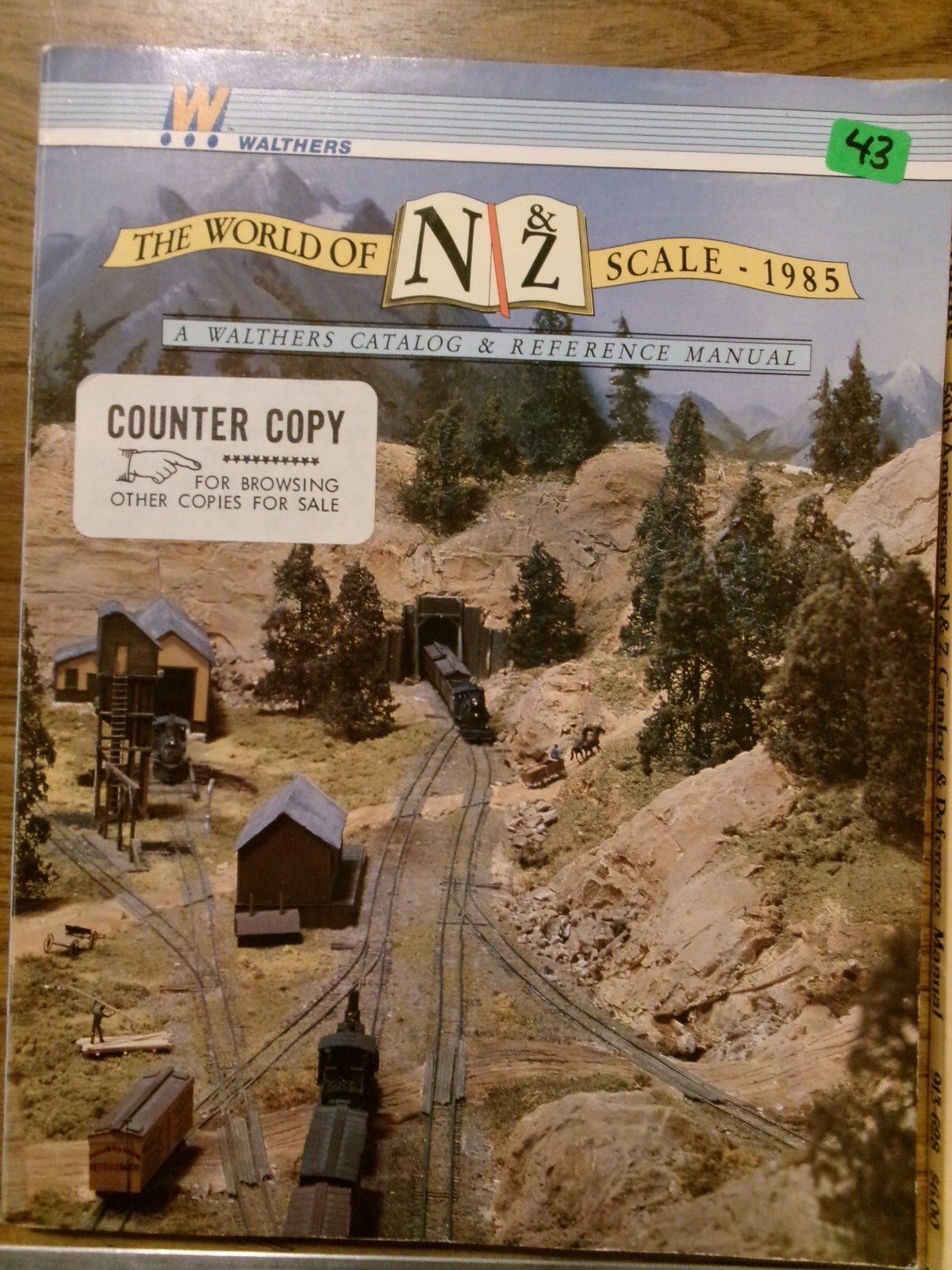 MODEL  TRAIN  MISC BOOK   WALTHERS  N & Z  SCALE ITEMS   1985   MEDIA MAIL