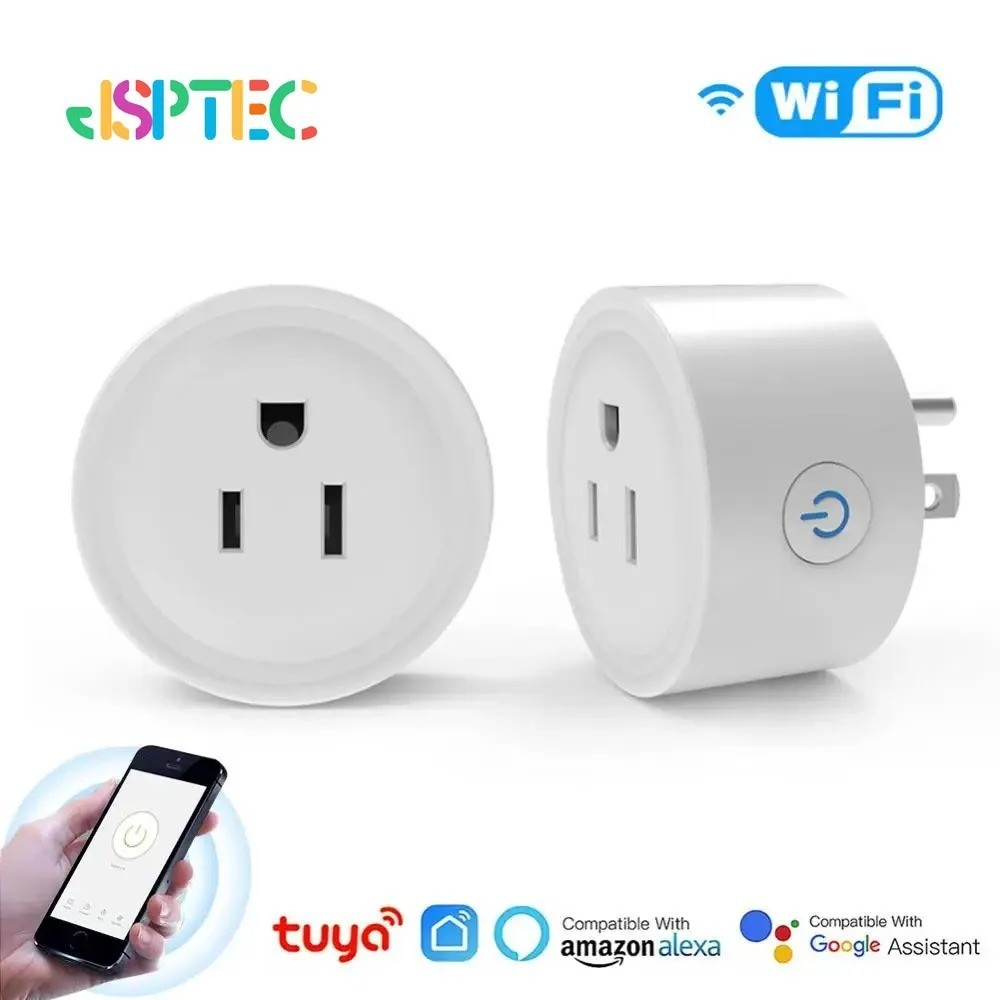 Tuya Smart Wifi Plug US Standard Wireless Outlet 10A Remote Control Smart Home