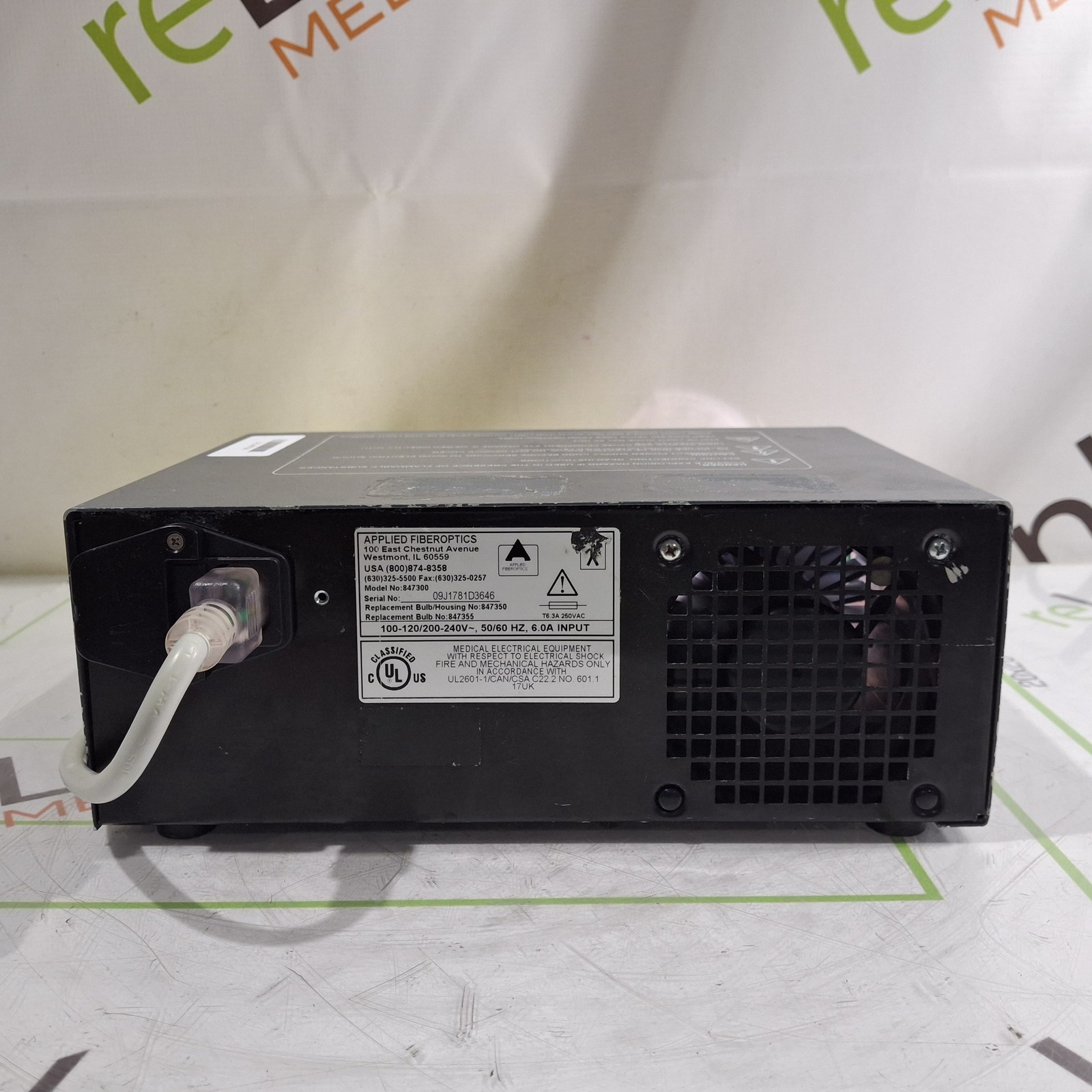 Applied Fiberoptics AFO Sunbeam Xenon Lightsource