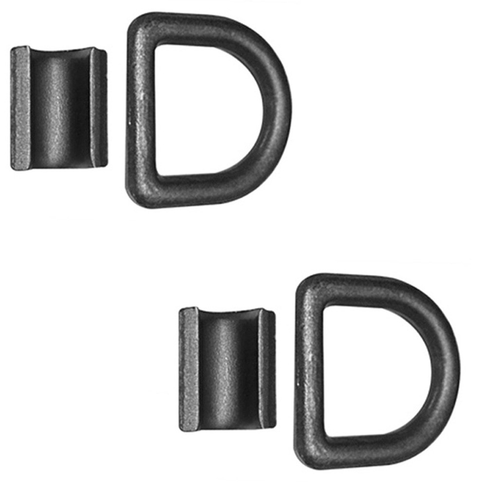Pair Of 2 1/2" Bolt-On D-Ring (Black) Fits Universal Products Campers Rvs Tow-Tr