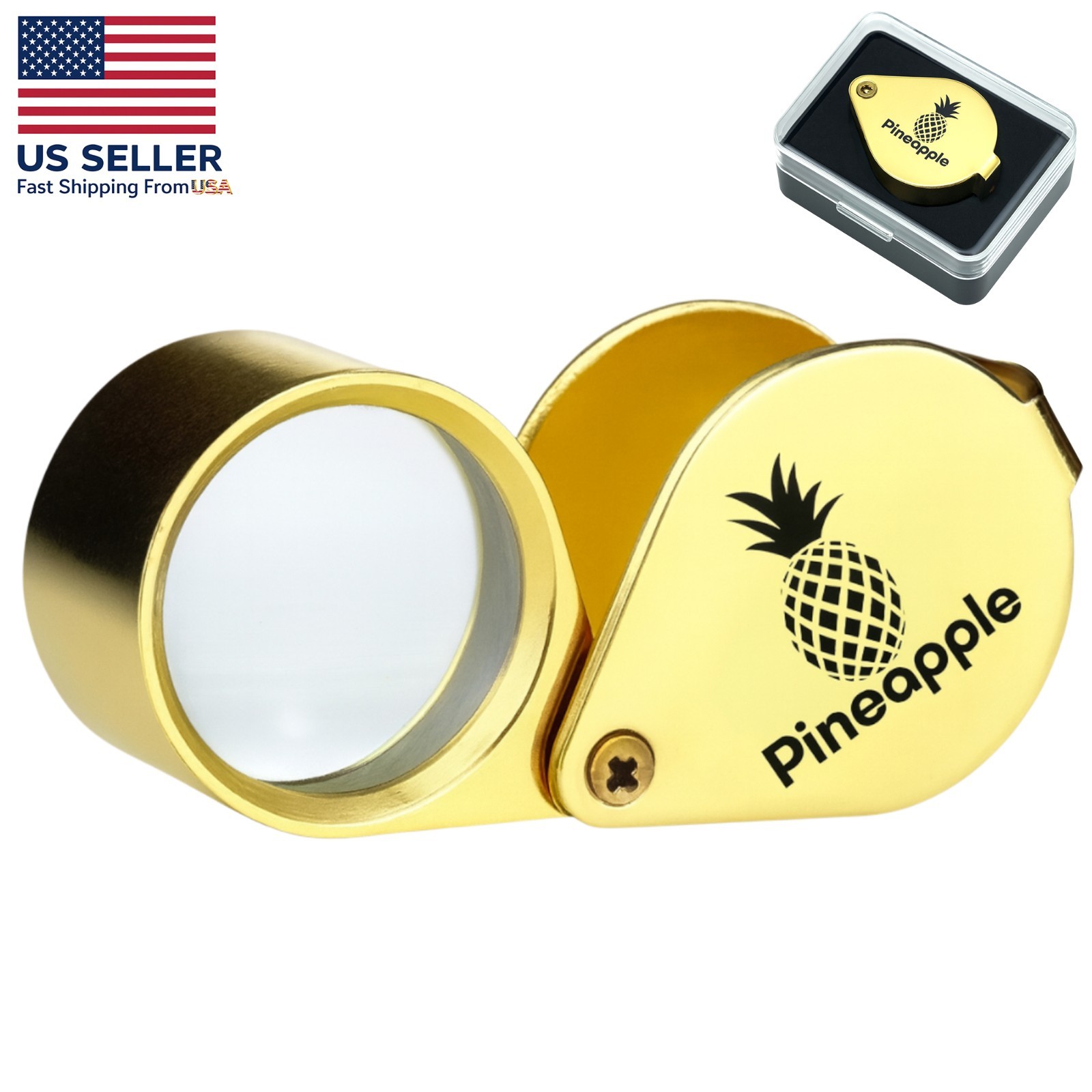 30X Jewelers Loupe Magnifier Jewelry Coin Loop Magnifying Glass Eye Pocket
