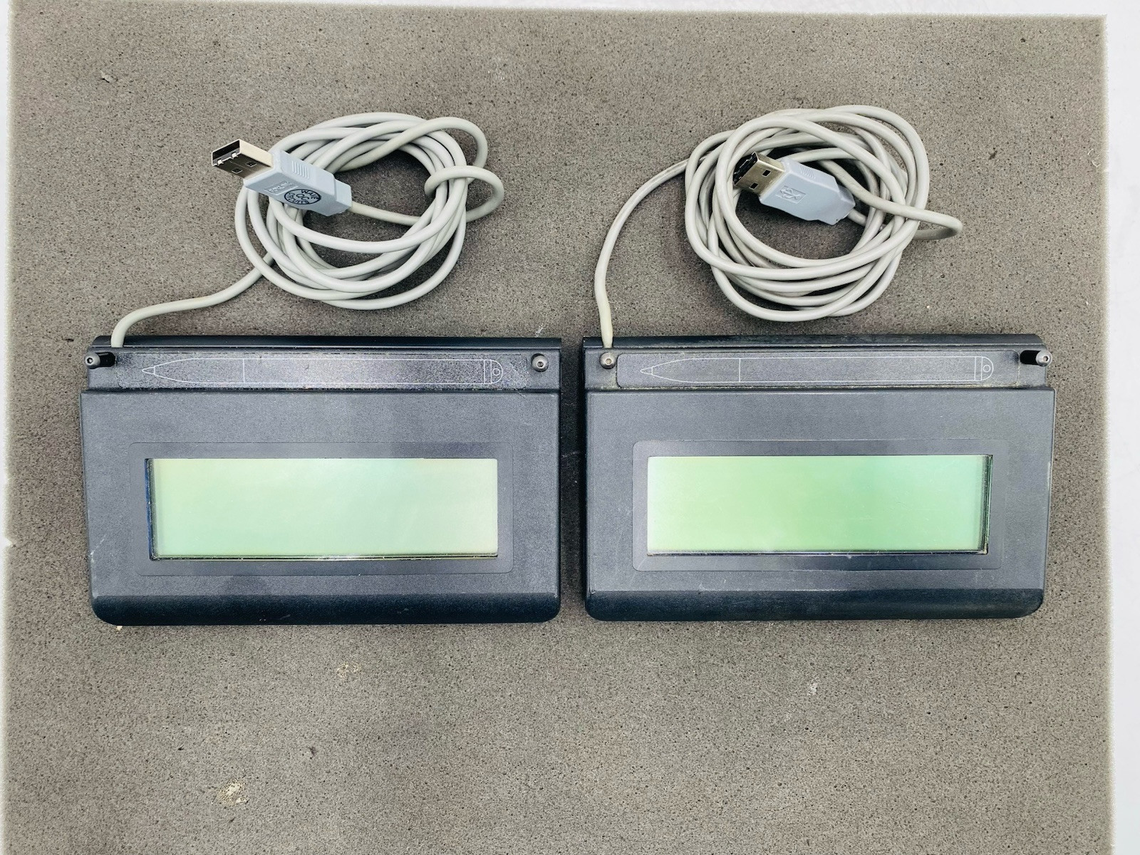 LOT OF 2 Topaz Signature Pad T-L462-HSB-R Tested - No Stylus