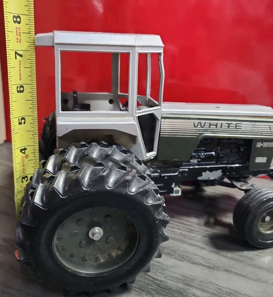 White 2-155 Tractor SILVER Stripe 10th Anniversery 1987 Model NICE!!