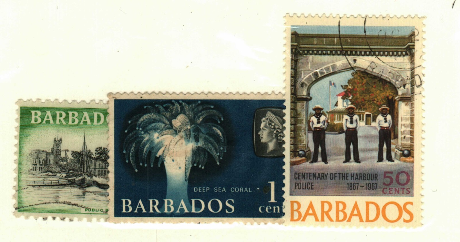 Barbados #237 used, 267 MNG, 297 used