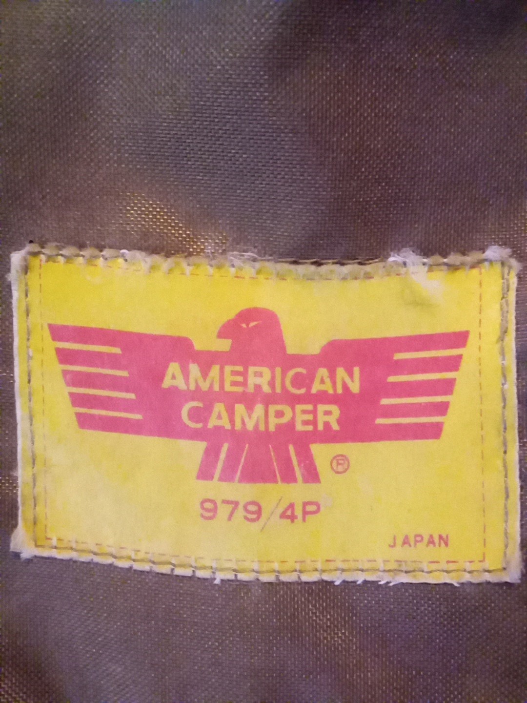 AMERICAN CAMPER Backpack RARE 1970's #52 BROWN 979 4p Japan PADDED Straps *VGC*
