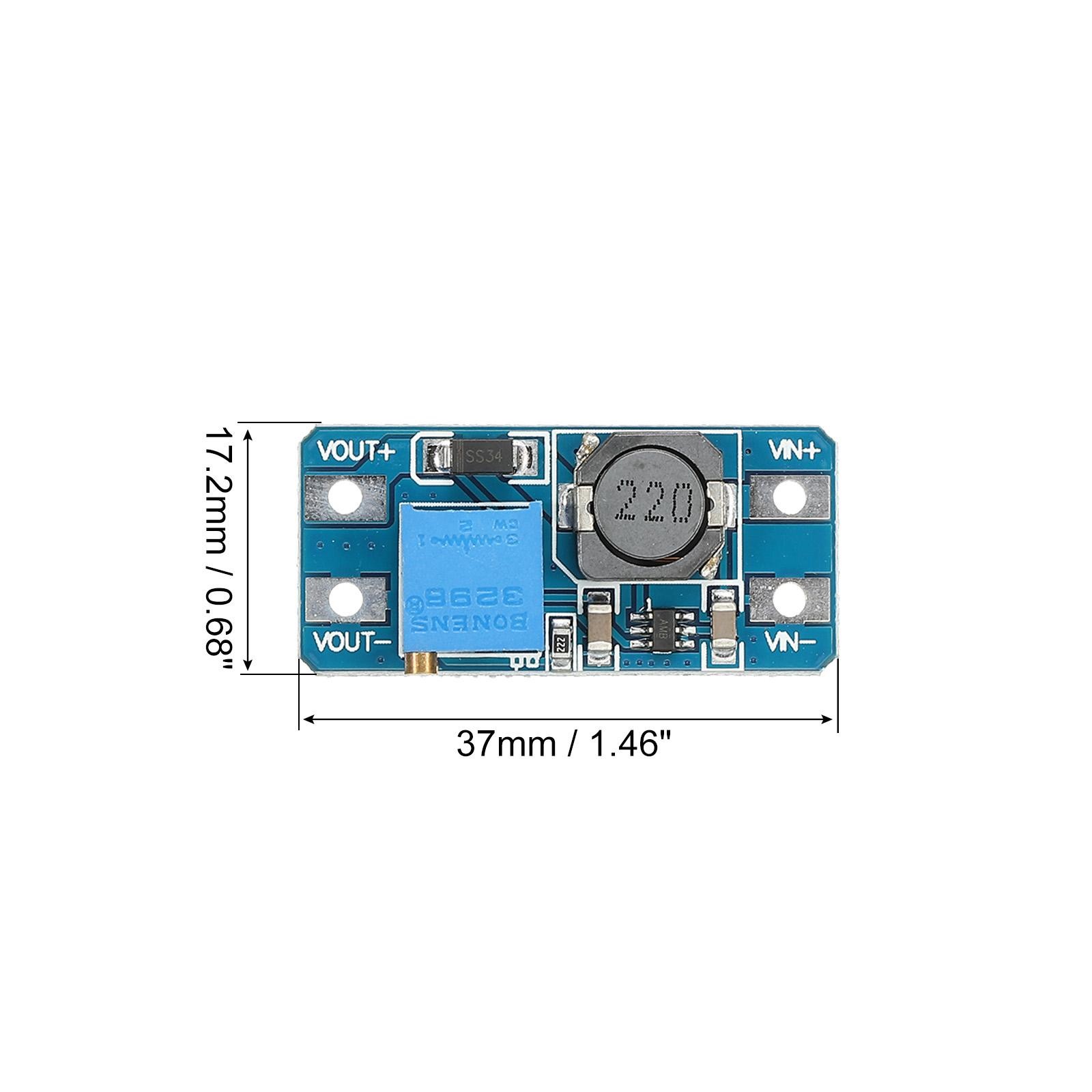DC-DC Boost Converter Input Voltage 2-24V Output 5-28V, 5pcs