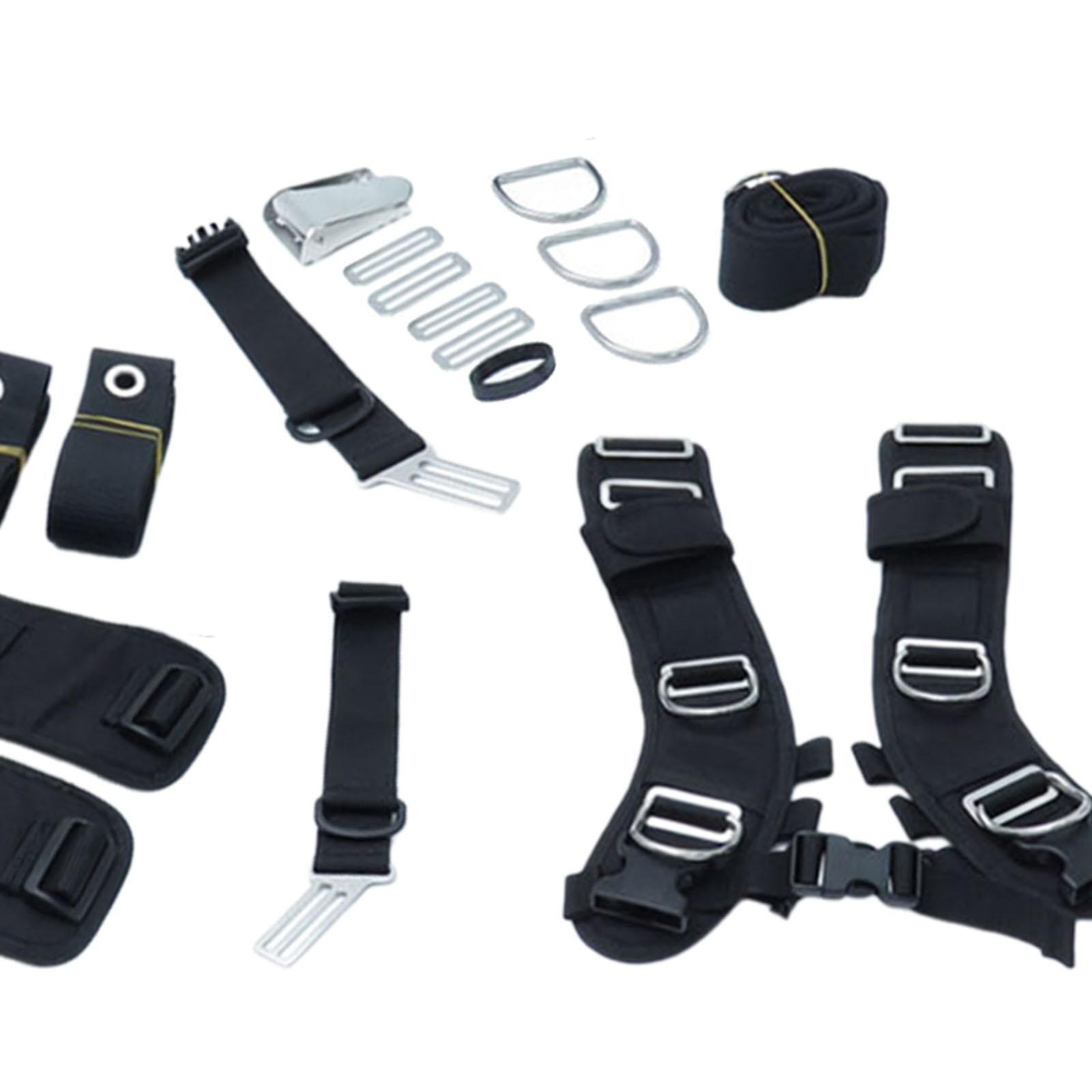 Scuba Diving Adjustable Backplate Comfort Shoulder Harness