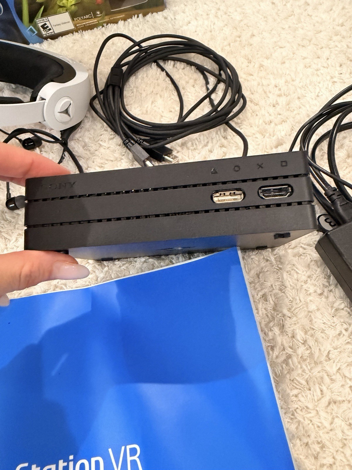 Sony PlayStation VR Virtual Reality Headset PSVR Used With Box Camera