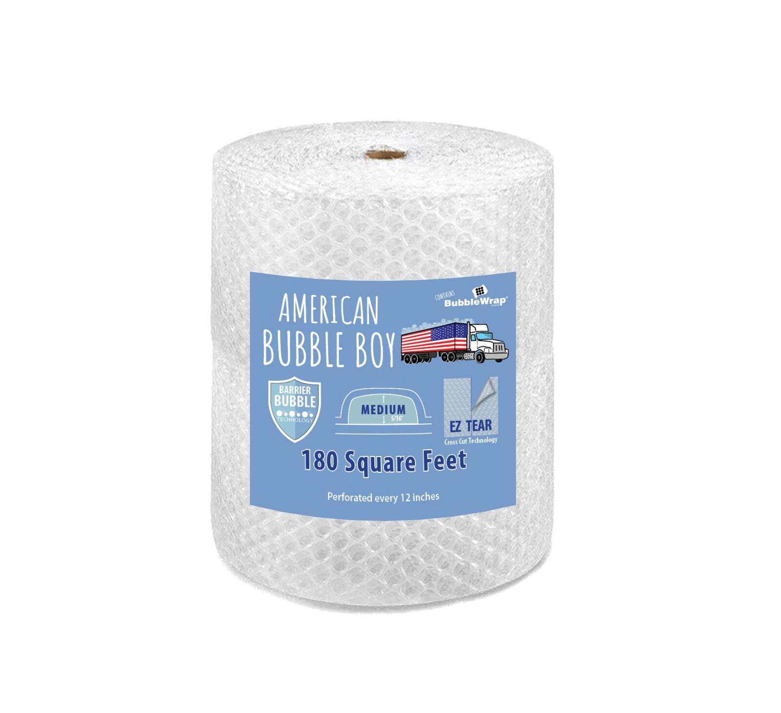 24" Medium (5/16) American Bubble Boy Bubble Wrap - 180 Square feet