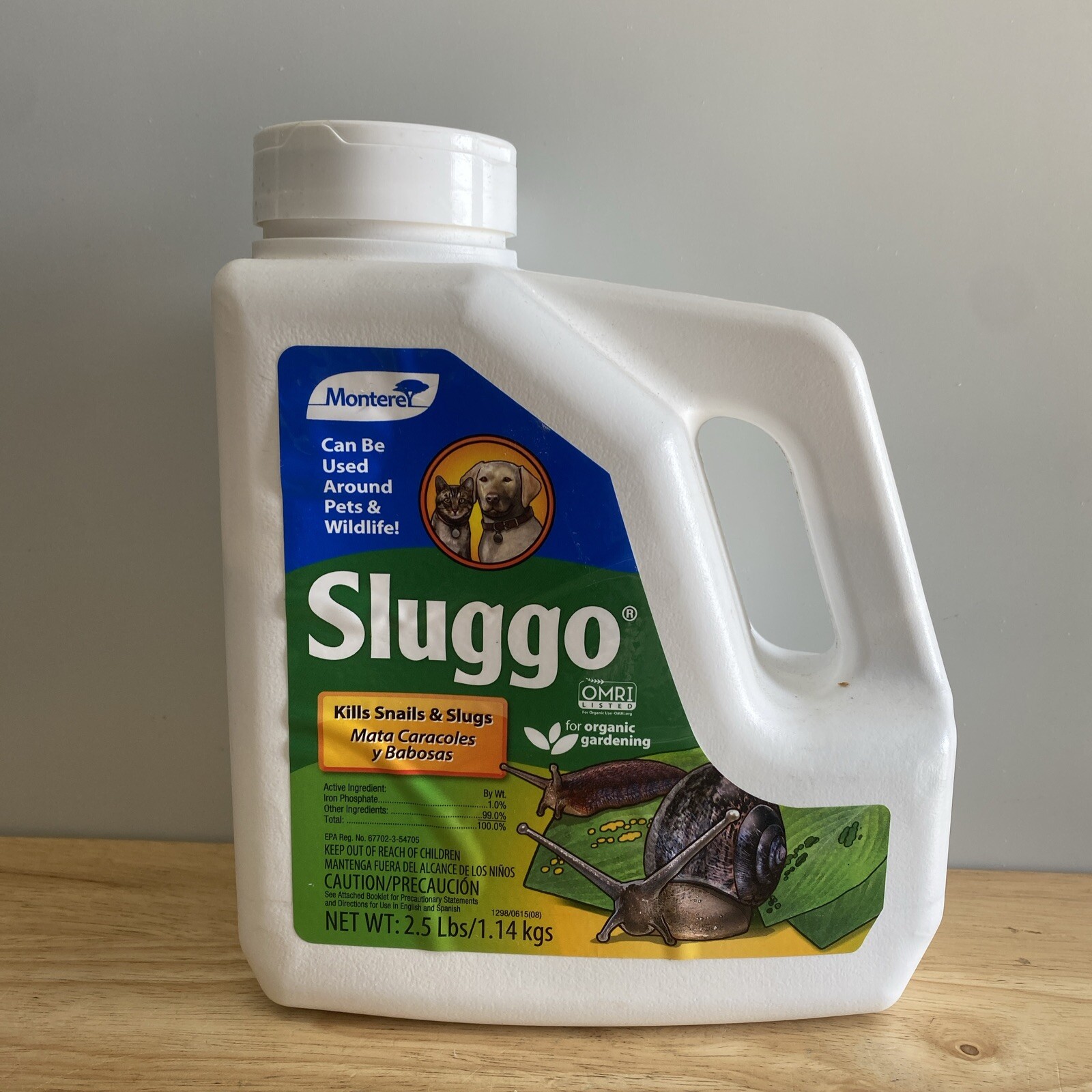 Sluggo Wildlife Pet Safe Slug and Snail Killer, 2.5-Pounds, 2.5 Lb - NEW st. USA