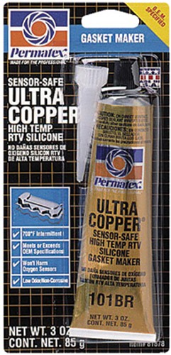 Permatex 81878 Ultra Copper Silicone Gasket Sealant 3oz Tube