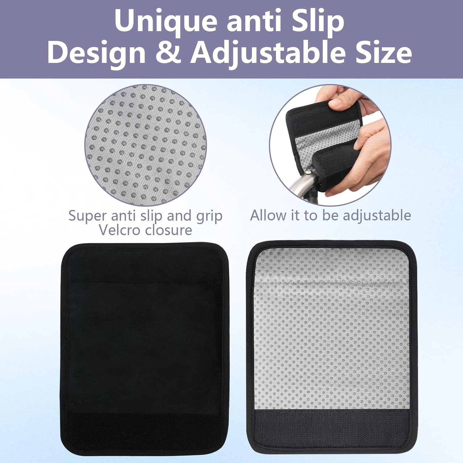 2 Pack Walker Handle Cushions, Soft Non-Slip Padded Covers, Comfortable Moisture