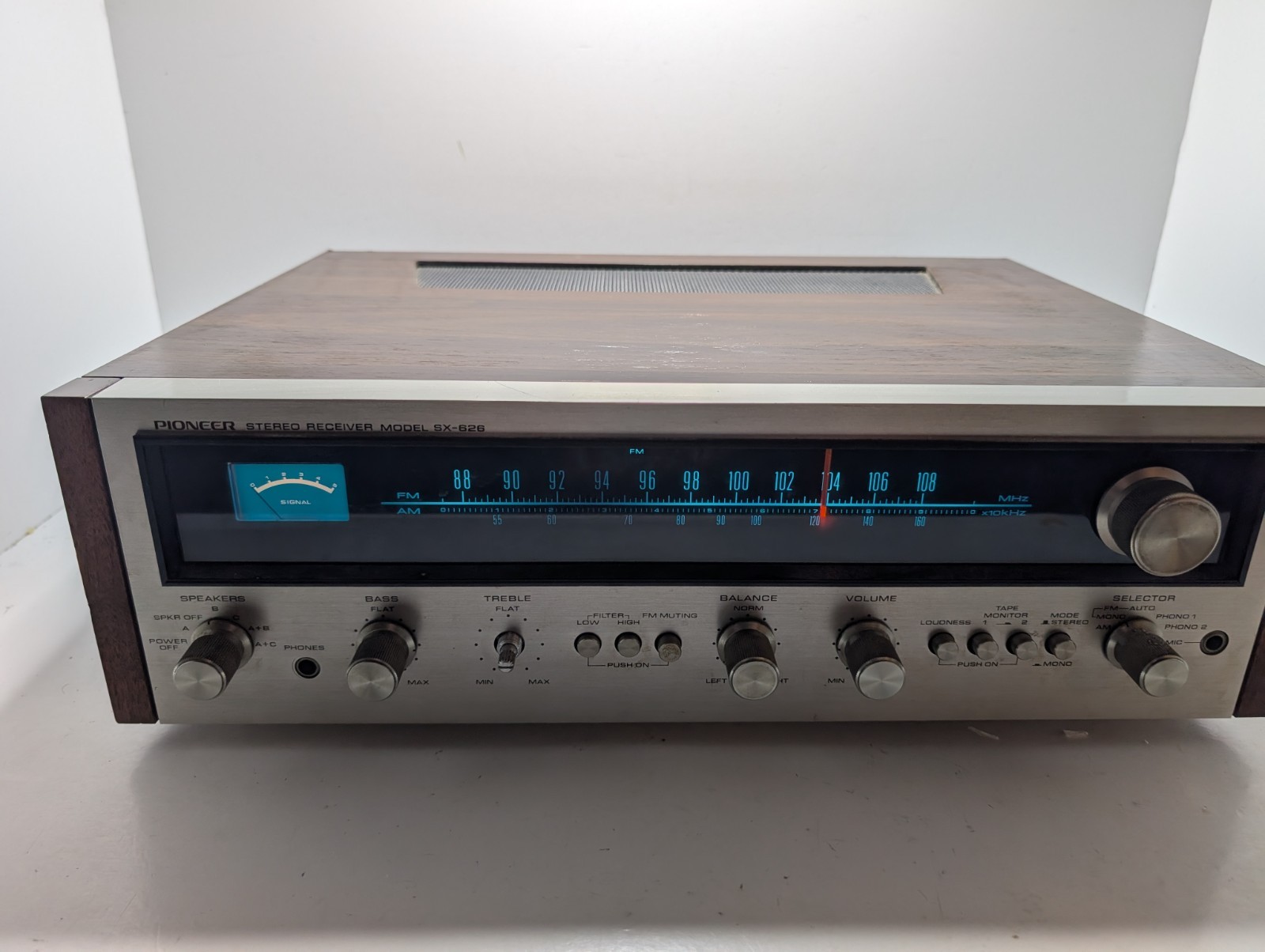 Pioneer SX-626 Stereo Receiver 2 Phono Inputs All Original Partially Tested