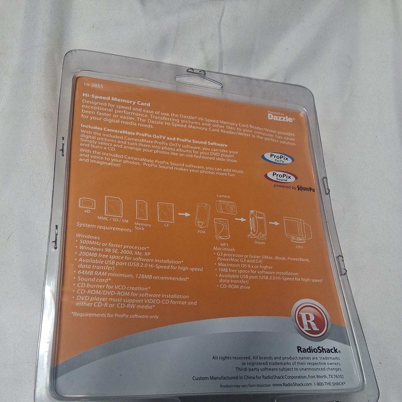 Dazzle Compact Universal Hi-Speed USB Memory Card Reader/Writer NIB