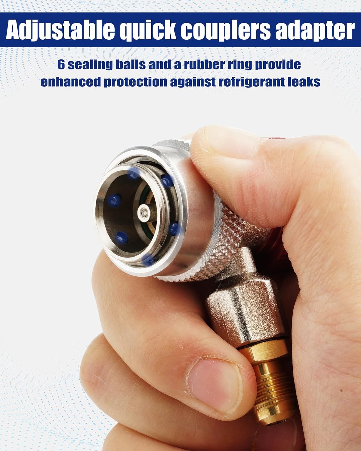 R134a Quick Coupler Adapter AC Recharging Fitting Hose Compressor Manifold