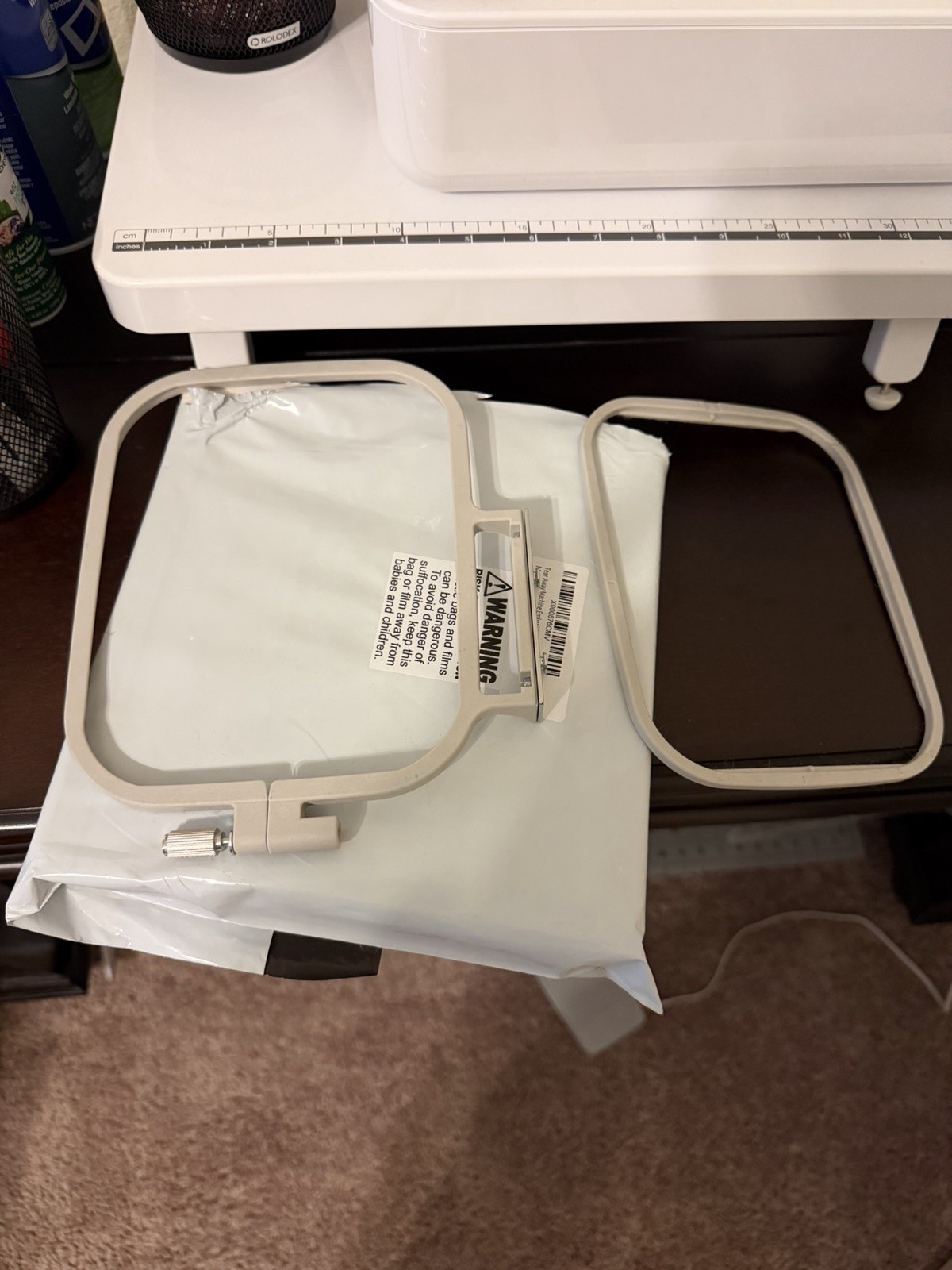 Baby Lock Verve Sewing Machine BLMVR with accessories.