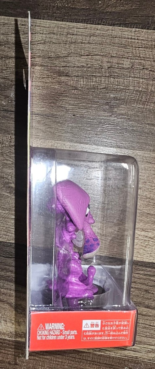 Nintendo Splatoon Amiibo Inkling Squid Mini Figure - Neon Purple Switch & 3DS