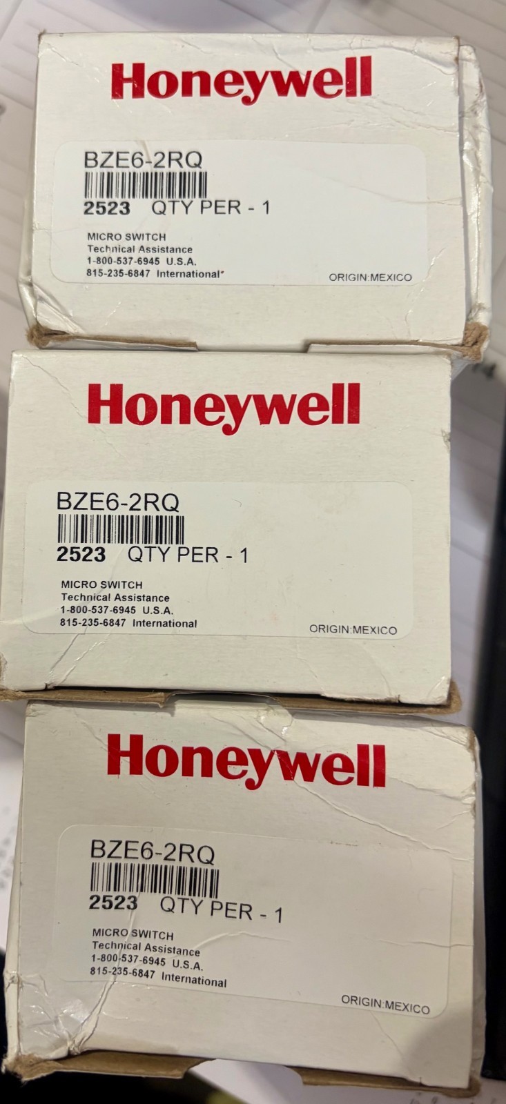 HONEYWELL BZE6-2RQ9 Micro Switch New