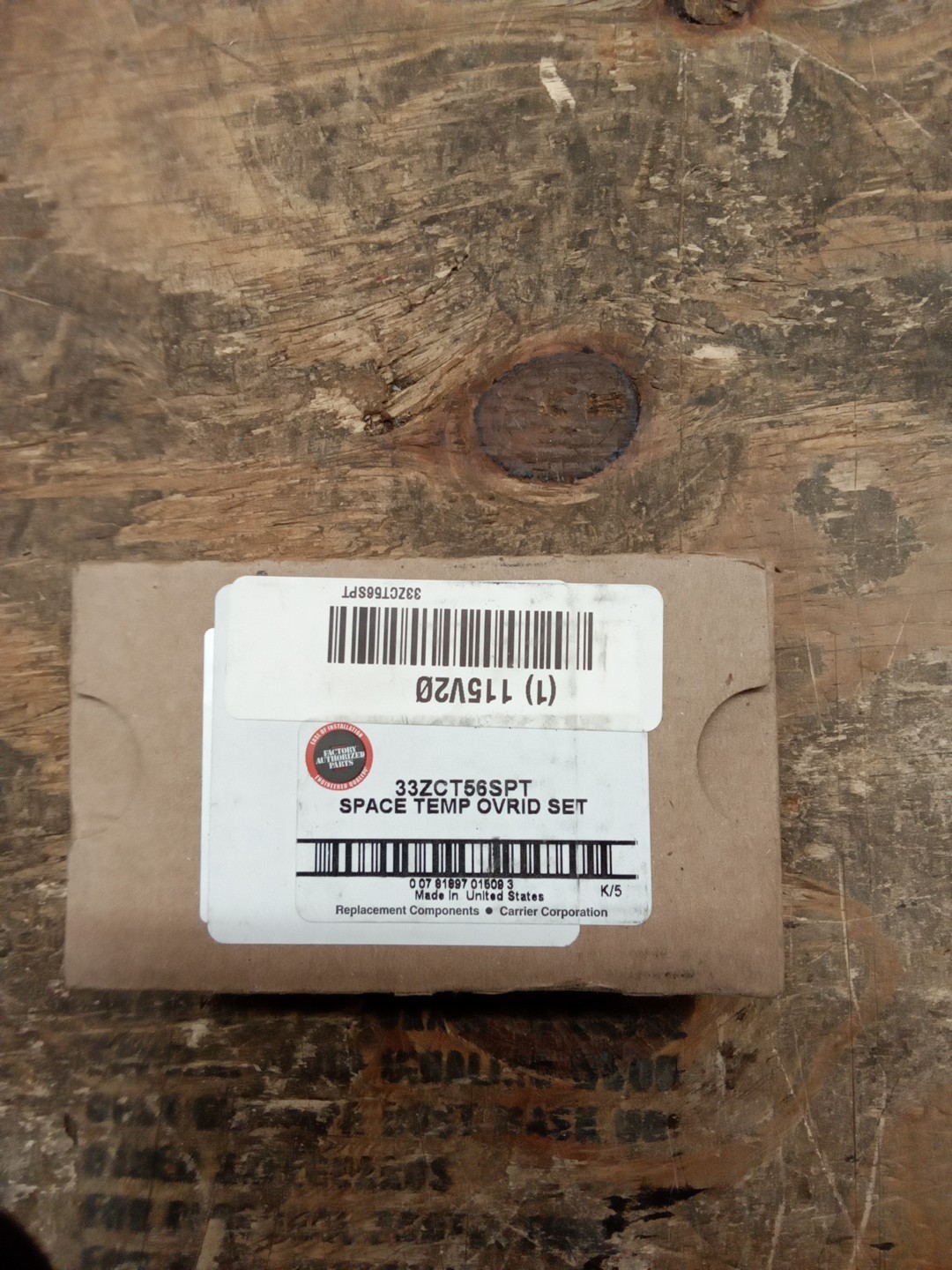 Carrier 33ZCT56SPT Thermostat Beige Hvac Controller