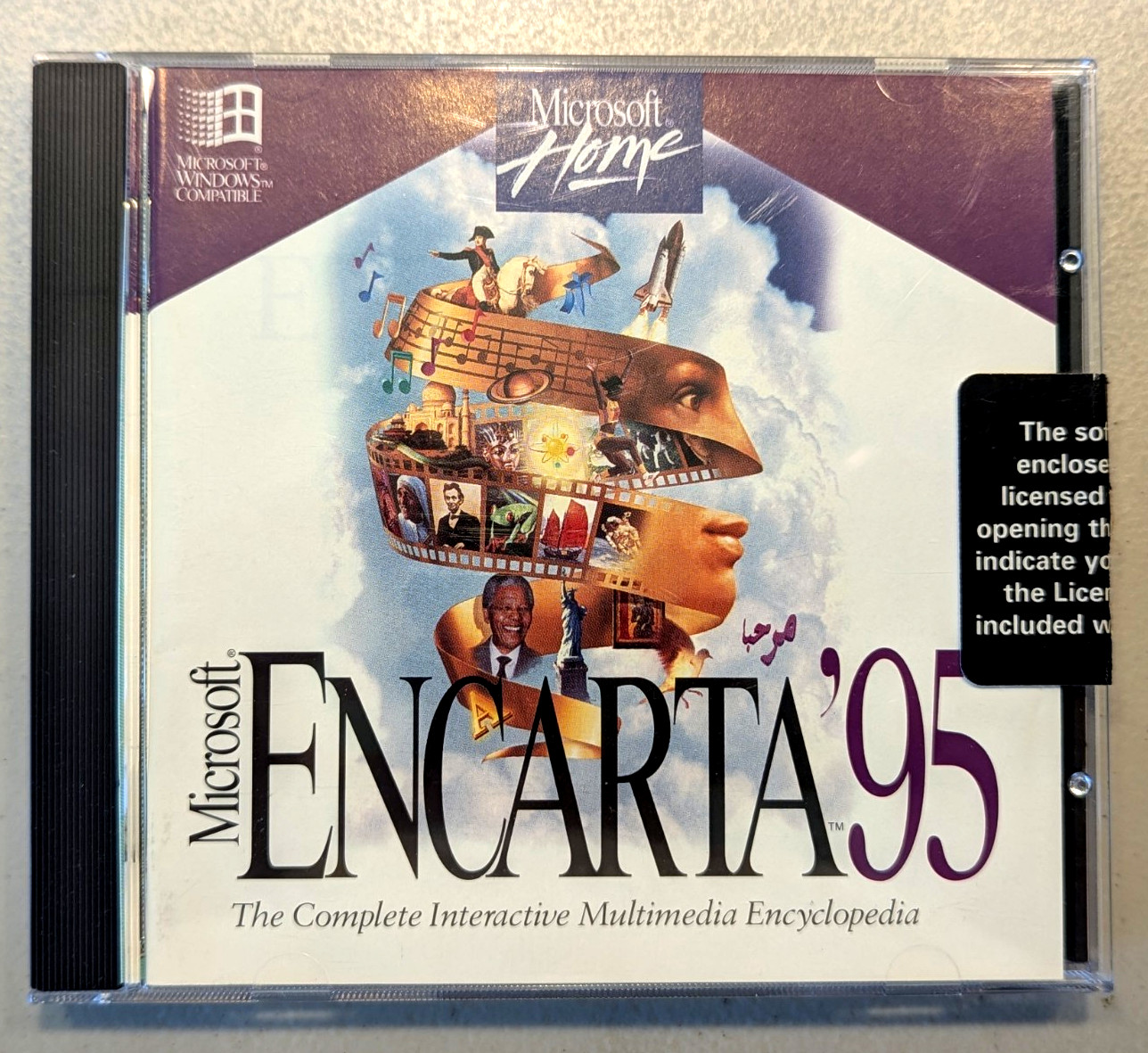 Microsoft Home Encarta 95 Complete Interactive Multimedia Encyclopedia PC