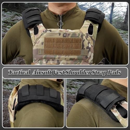 2 Pack Tactical Shoulder Strap Pads Vest Shoulder Strap Pads Backpack Strap Pads