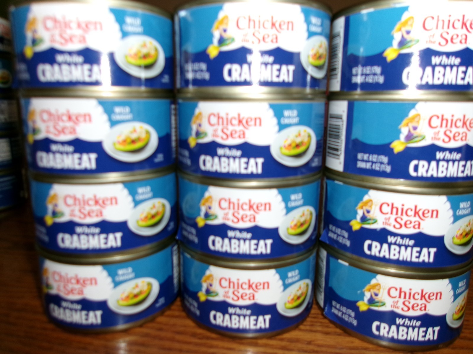 12cans Chicken of the Sea - White Crab Meat, 6oz Cans exp 12/28 READ DESC